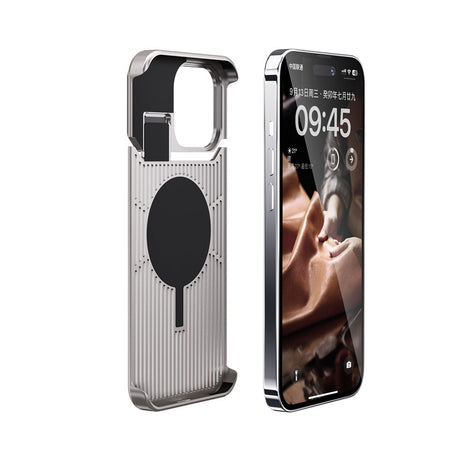 Luxury Aluminum Alloy Leather Case For iPhone