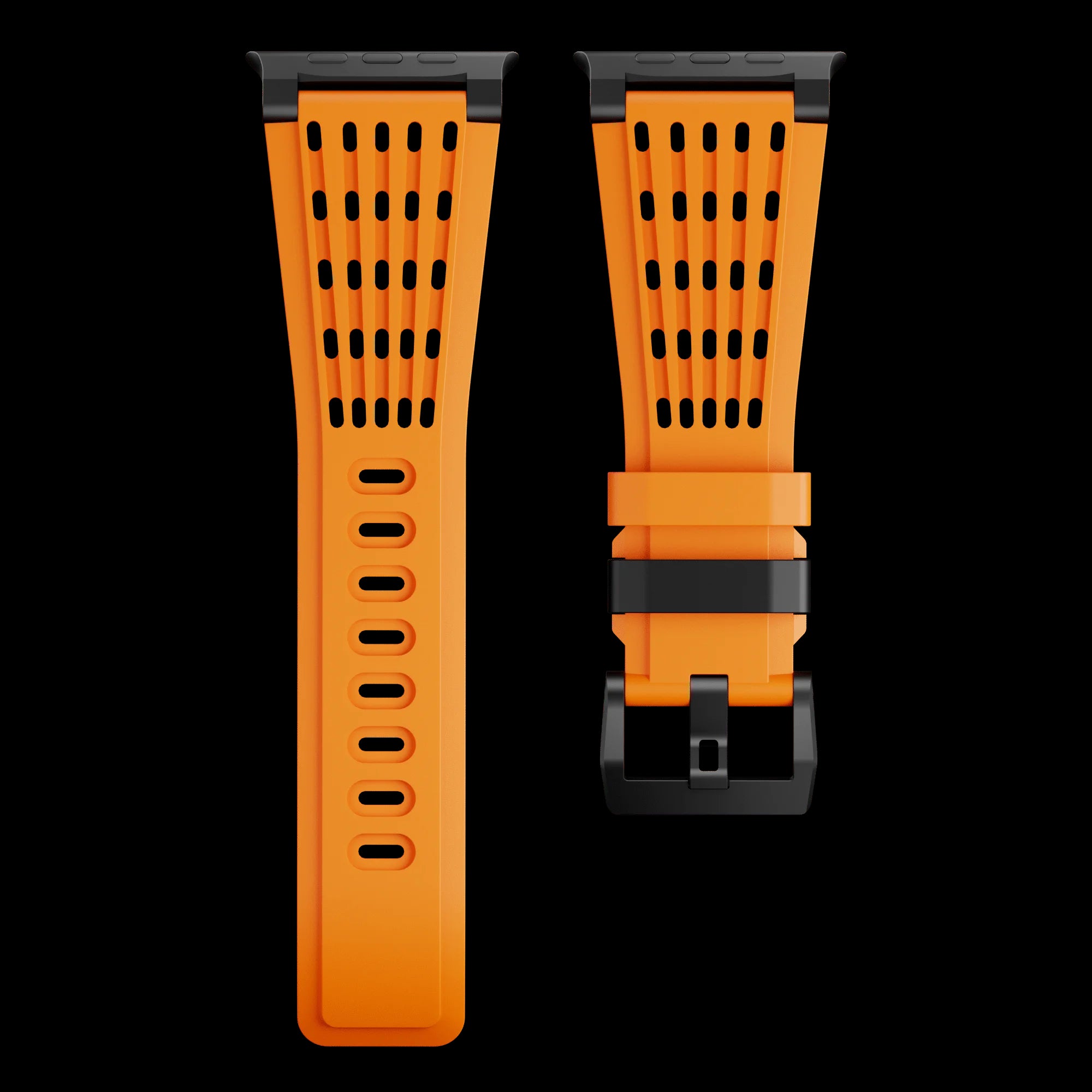Orange B Luxury Ultra Wide Ventilated Sports Bands By Shopyholy Compatible For Apple Watch