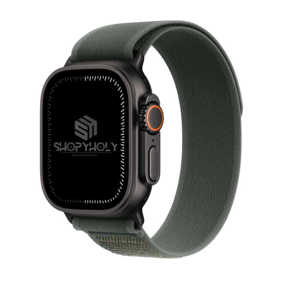 Green B Premium Trail Loop Strap By Shopyholy Compatible For iWatch