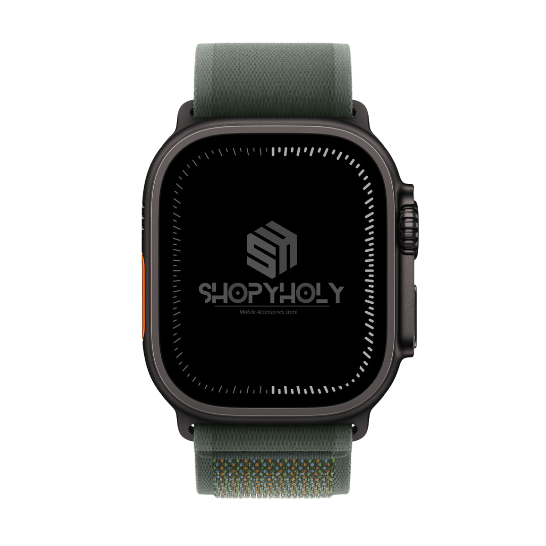 Green B Premium Trail Loop Strap By Shopyholy Compatible For iWatch