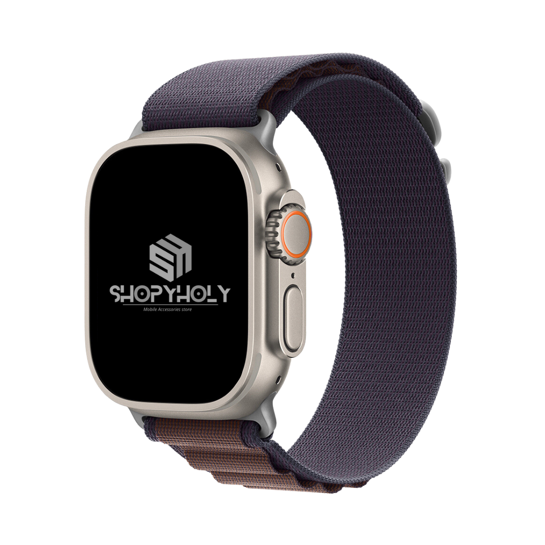 Indigo Premium Alpine Loop Strap By Shopyholy Compatible For iWatch