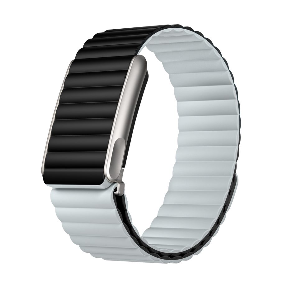 Black Light Sky Wave Magnetic Silicone Sport Loop for WHOOP 5.0 Mg Life