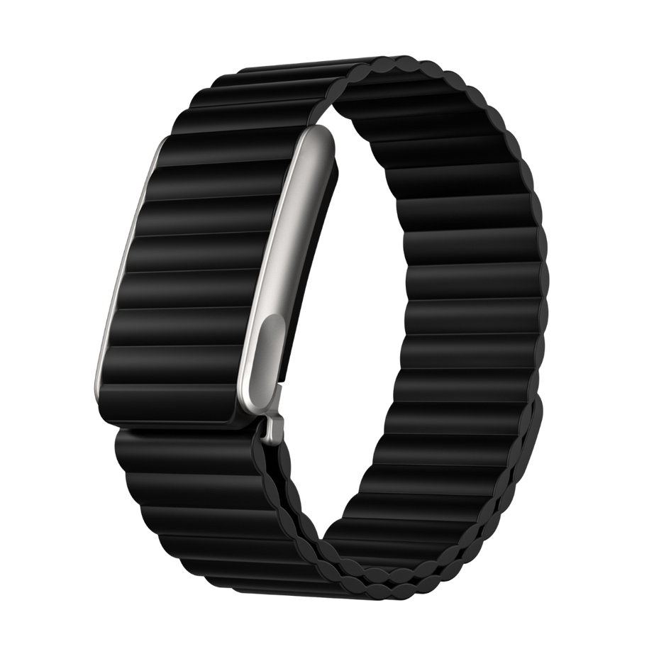 Black Wave Magnetic Silicone Sport Loop for WHOOP 5.0 Mg Life