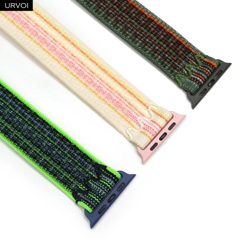 Sequoia Orange Nike Nylon Sports Bands By Shopyholy Compatible For iWatch