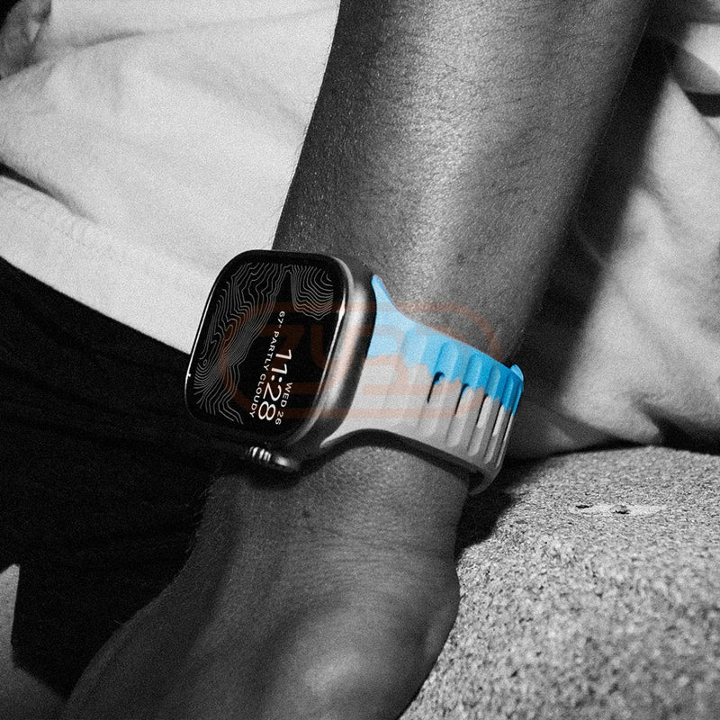 Electric Strike Premium Silicone Sports Bands By Shopyholy Compatible For iWatch