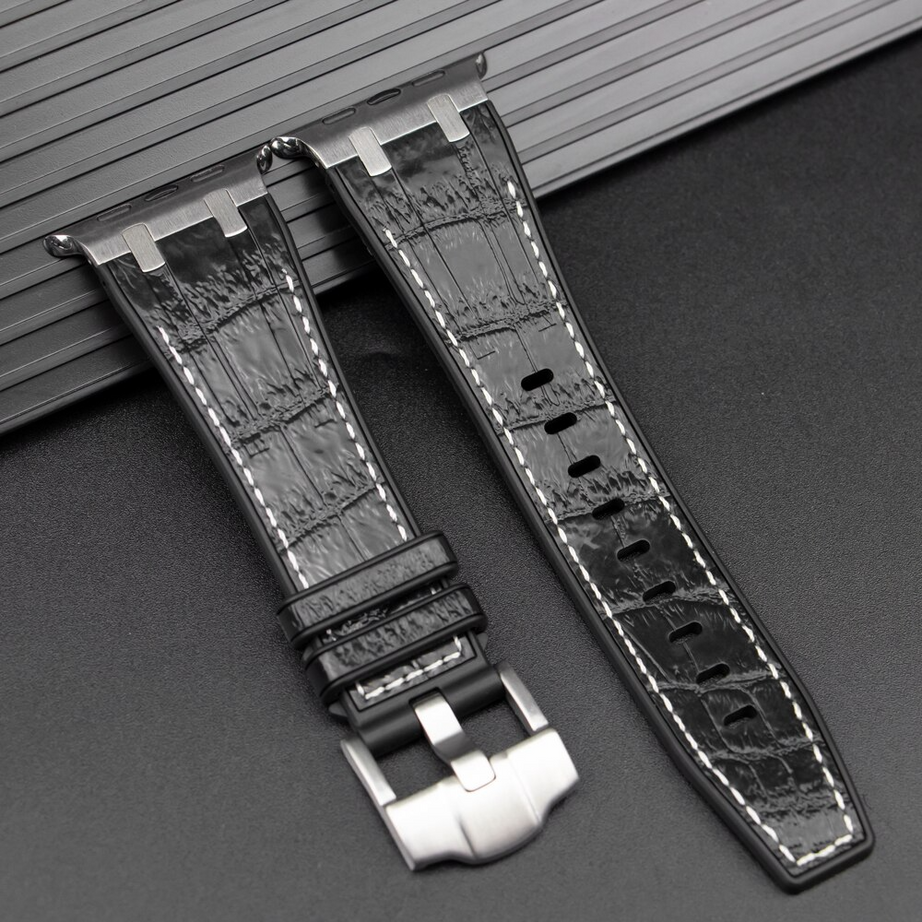 Luxury G-Shock Edition Crocodile Style Sports Bands By Shopyholy Comaptible For iWatch