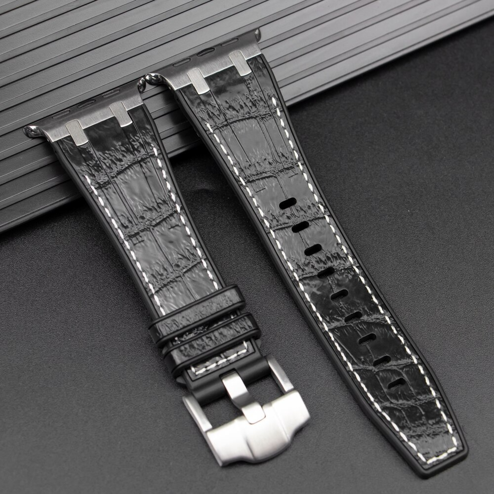 Luxury G-Shock Edition Crocodile Style Sports Bands By Shopyholy Comaptible For iWatch