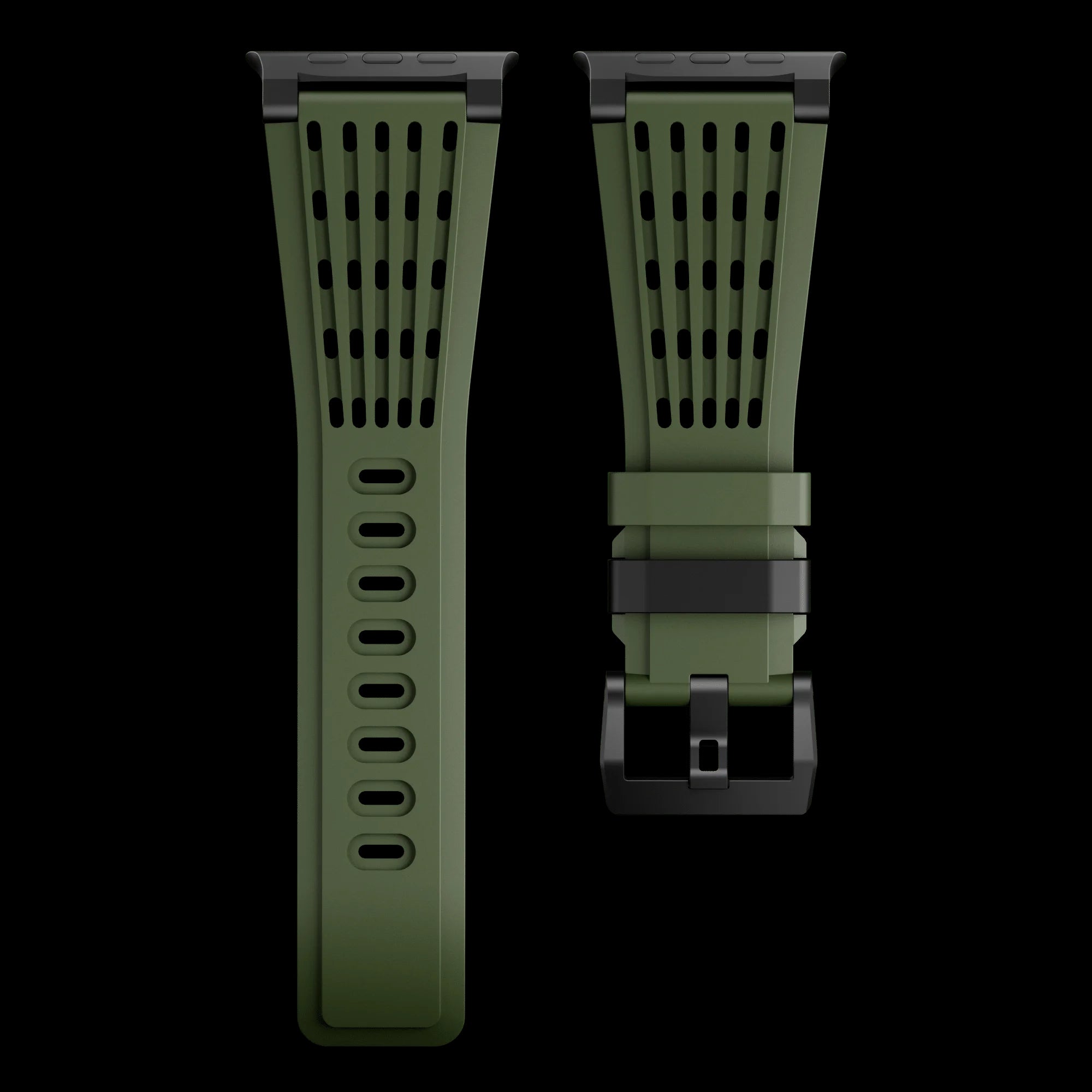 Green B Luxury Ultra Wide Ventilated Sports Bands By Shopyholy Compatible For Apple Watch