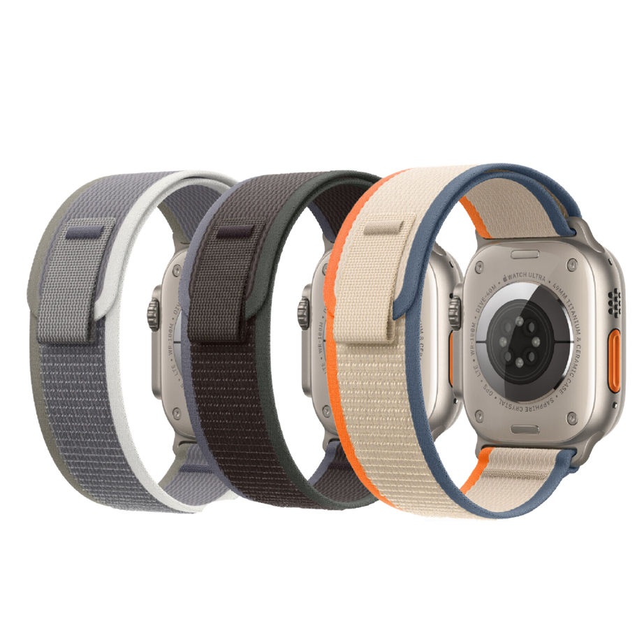 Orange Beige Premium Trail Loop Strap By Shopyholy Compatible For iWatch