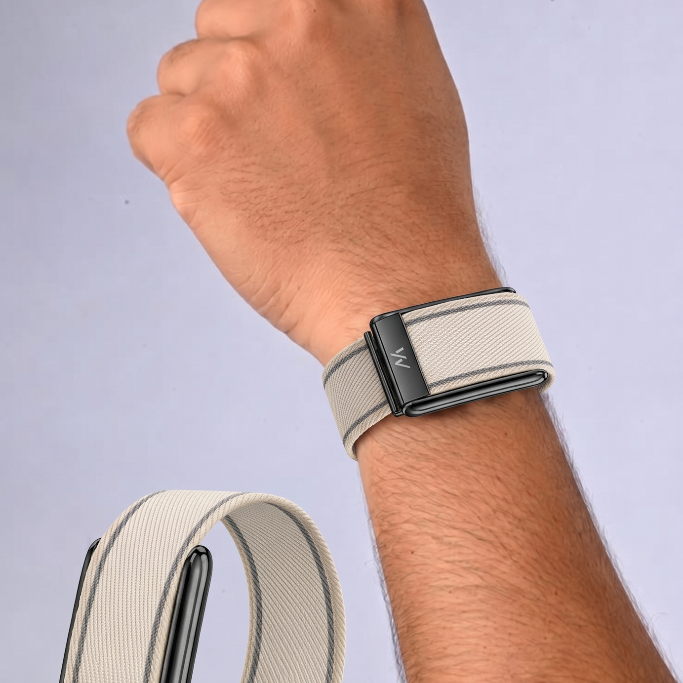 Starlight B Braided Nylon Glow Edge Striped Band For Whoop 5.0 Mg Peak
