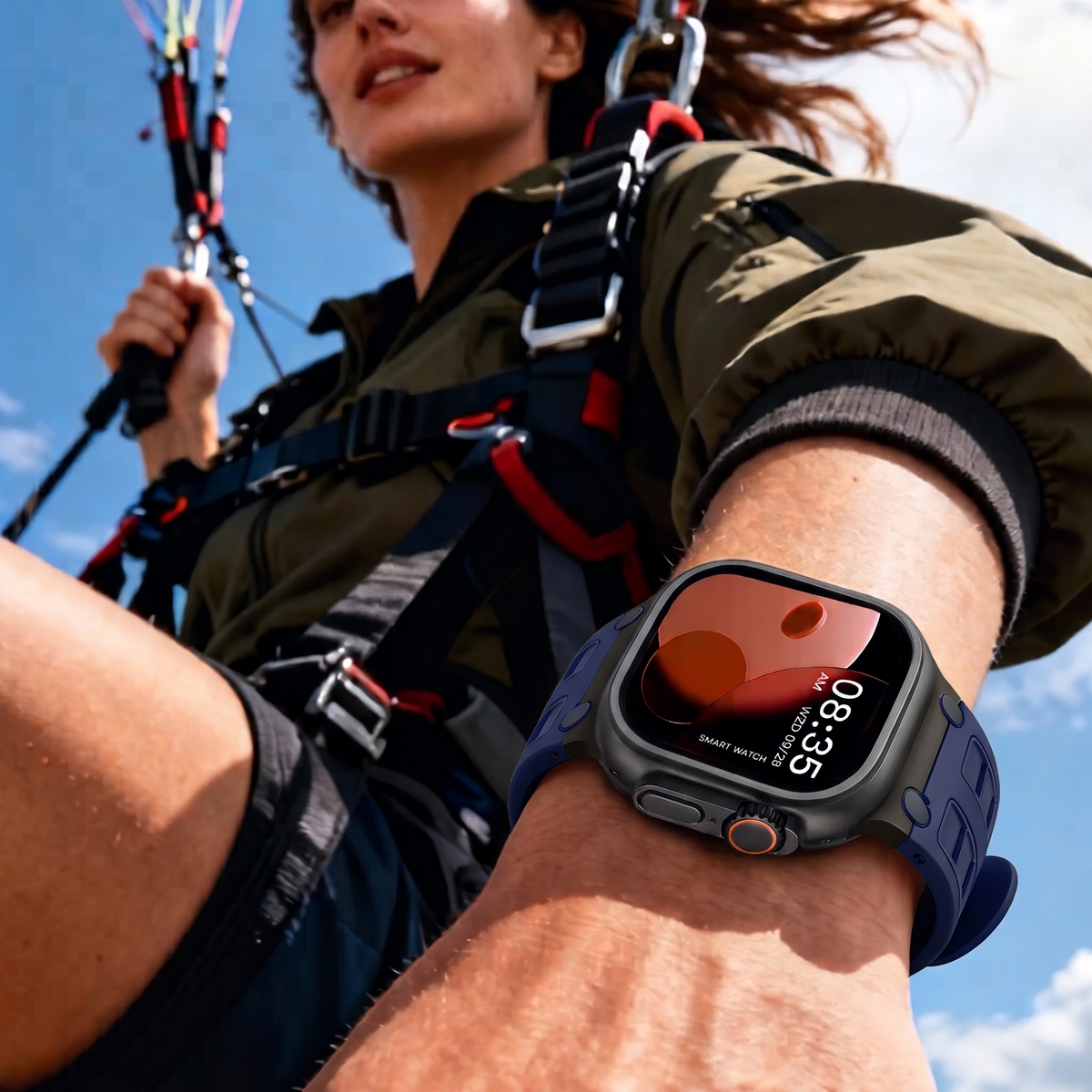 Midnight Blue Ultra Tough Luxury Silicone Strap for Apple Watch Ultra & Series