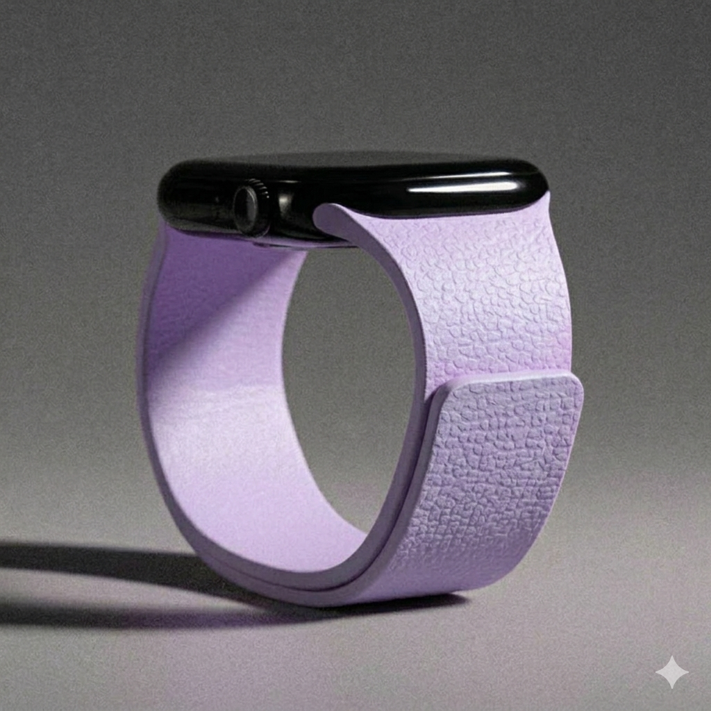 Lavendar Premium Skin Friendly Magnetic Loop By Shopyholy Comaptible For Apple Watch