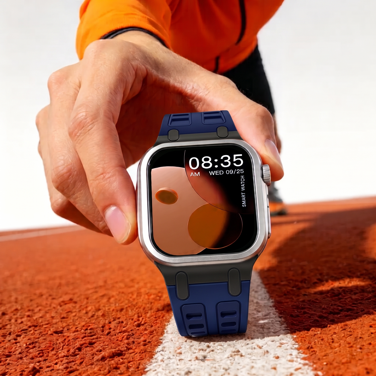 Midnight Blue Ultra Tough Luxury Silicone Strap for Apple Watch Ultra & Series