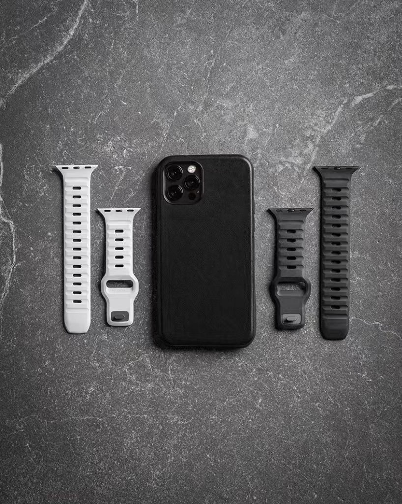 Beige Mix Premium Silicone Sports Bands By Shopyholy Compatible For iWatch