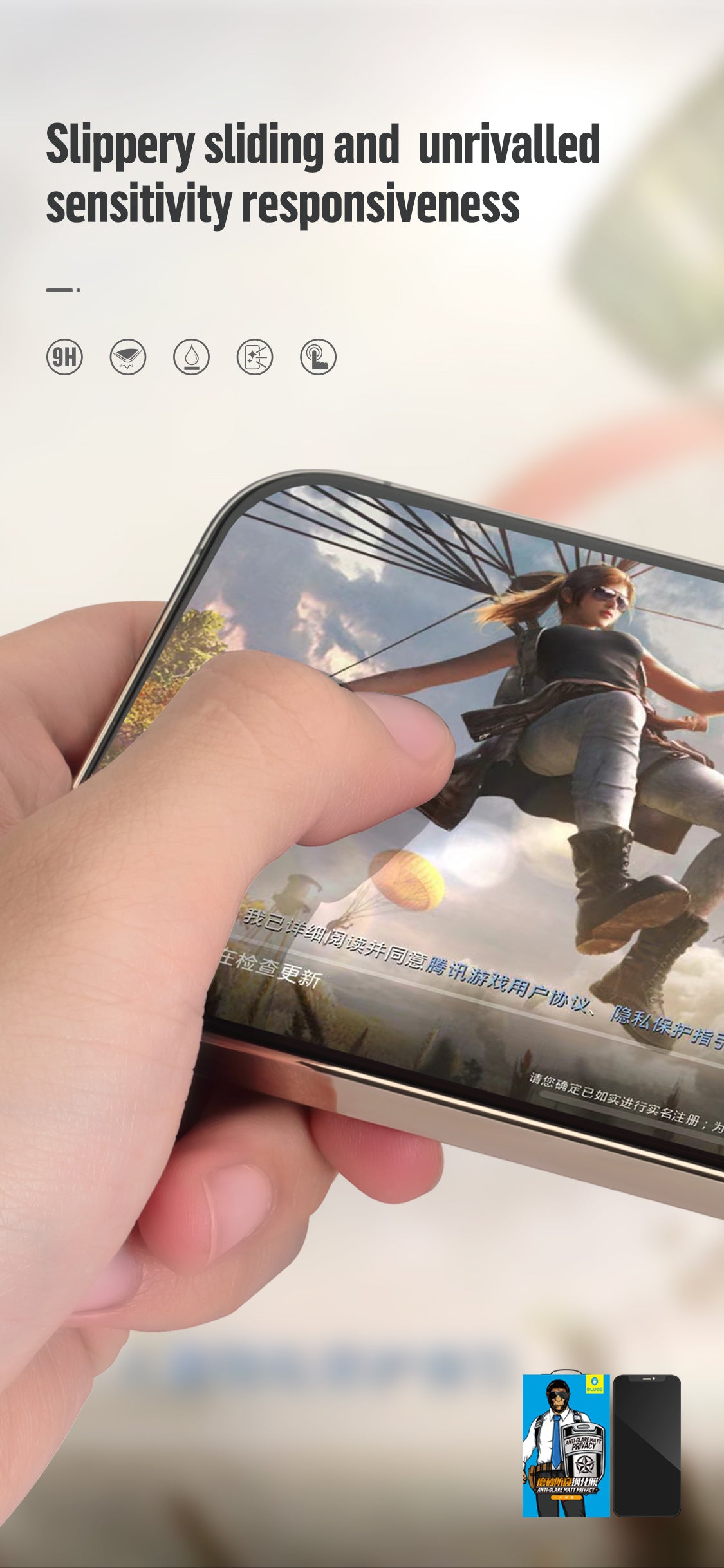 Premium Privacy Matte Series 2.5 D Tempered Glass By Shopyholy Compatible for iPhone