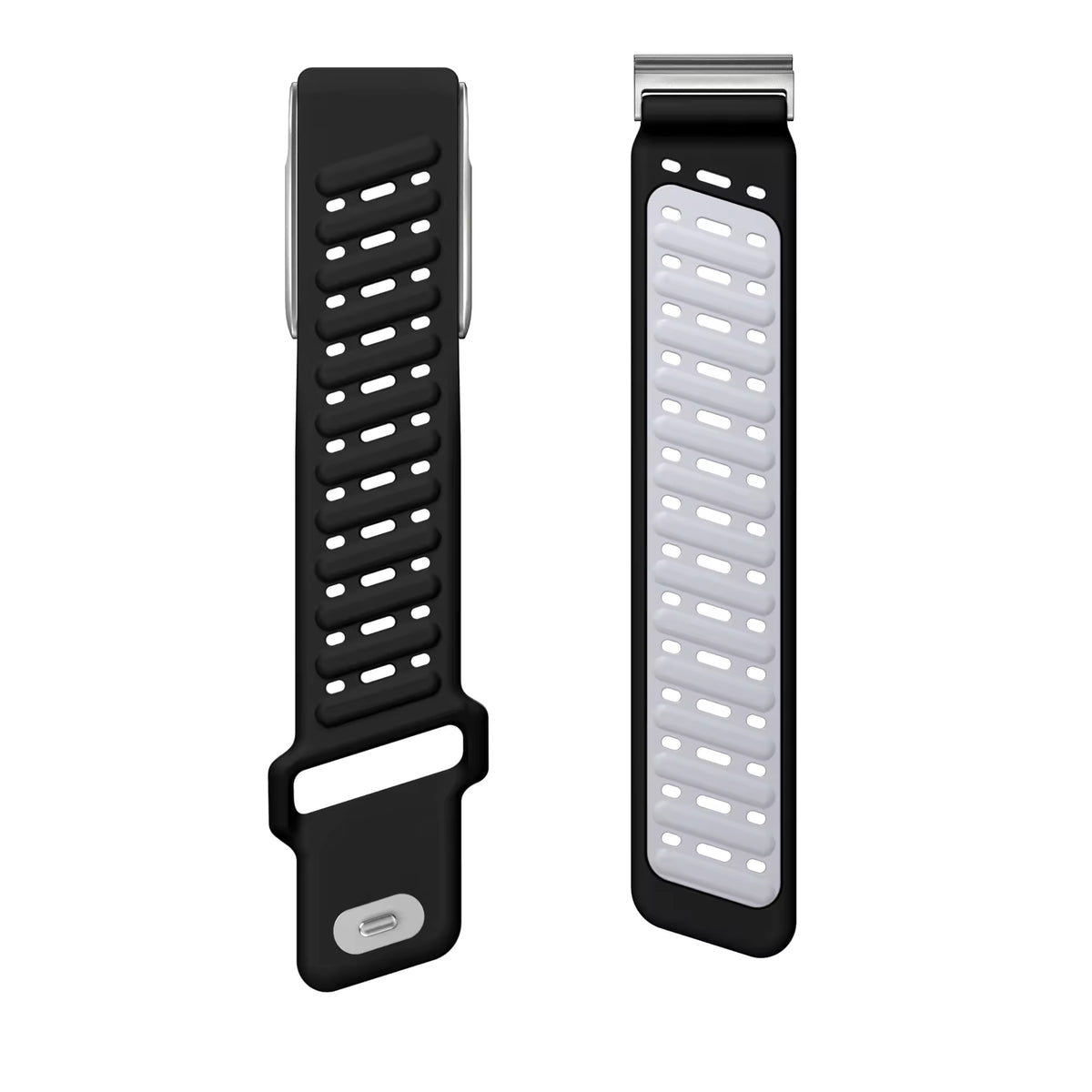 Black Light Grey AirFlow Rugged Silicone Strap for WHOOP 5.0 MG Life