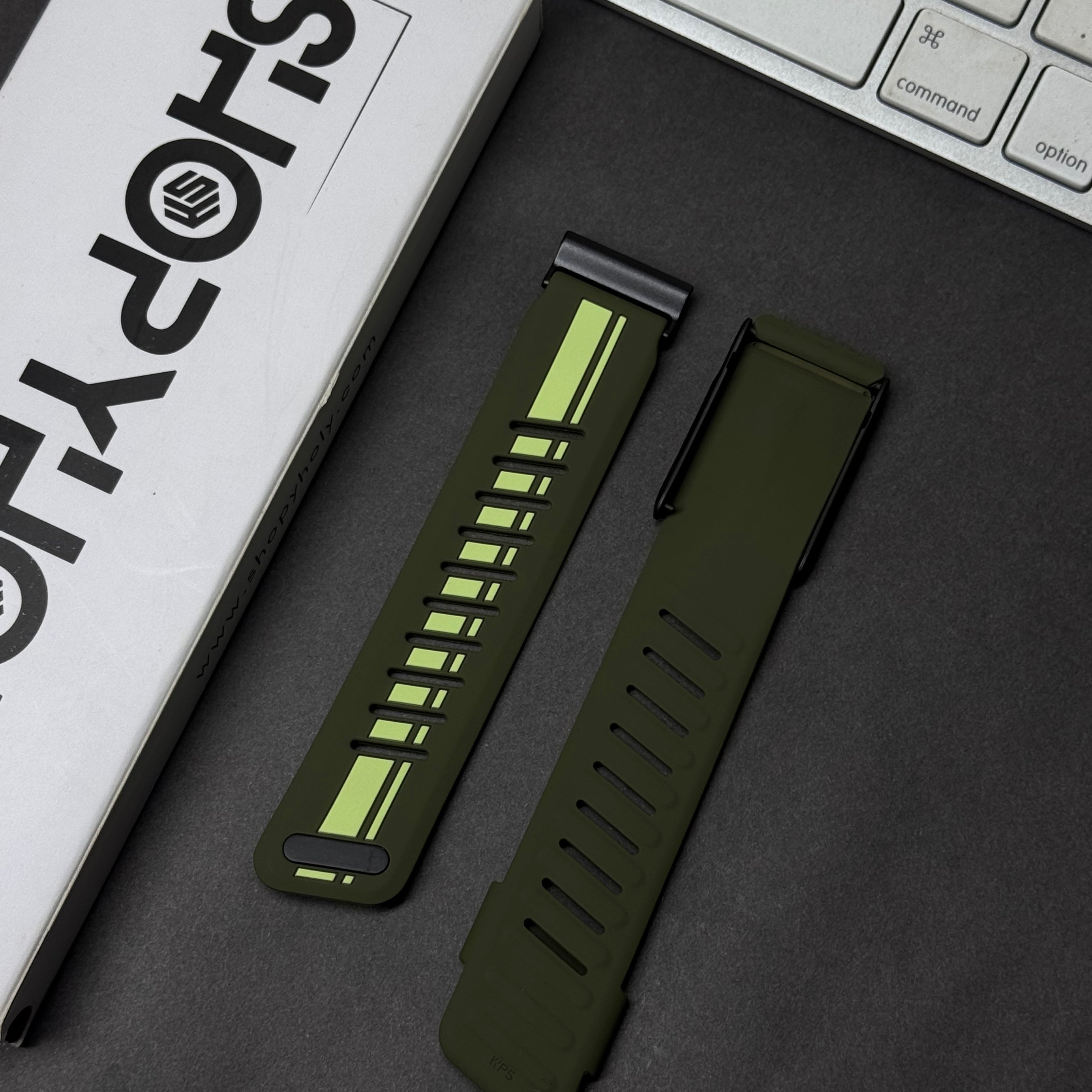 Luxury Dual Shade WHOOP 5.0 MG LIFE Silicone Sport Band