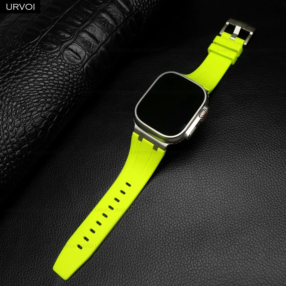 Neon Green Luxury G-Shock Edition Sports Bands By Shopyholy Comaptible For iWatch