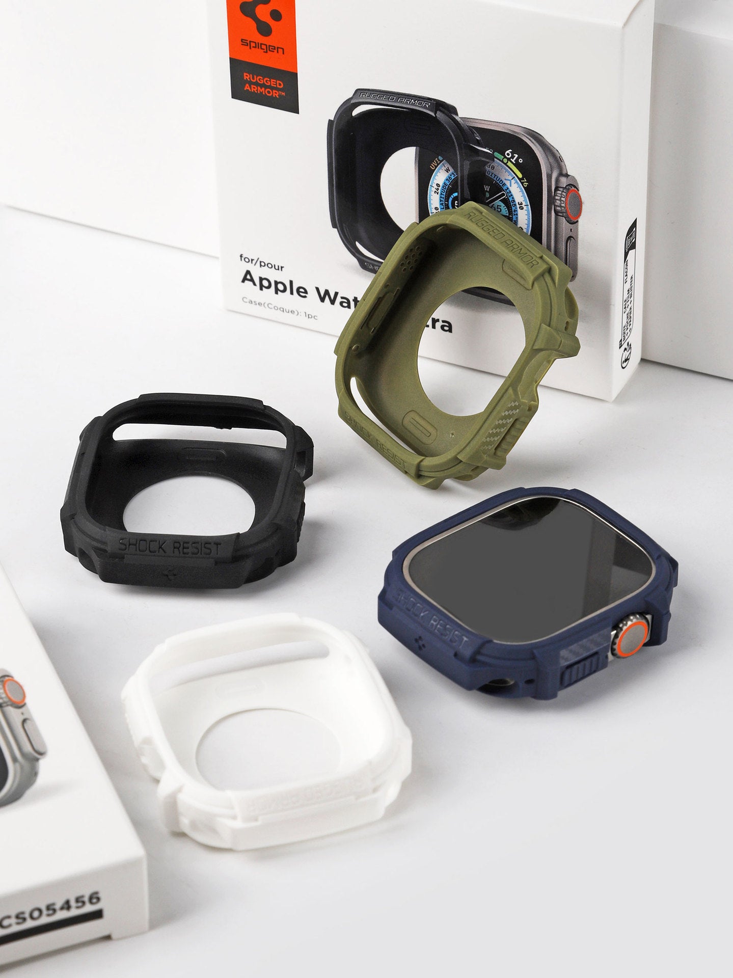 Premium Rugged Armor Spygen Cover Case By Shopyholy Compatible For Apple Watch