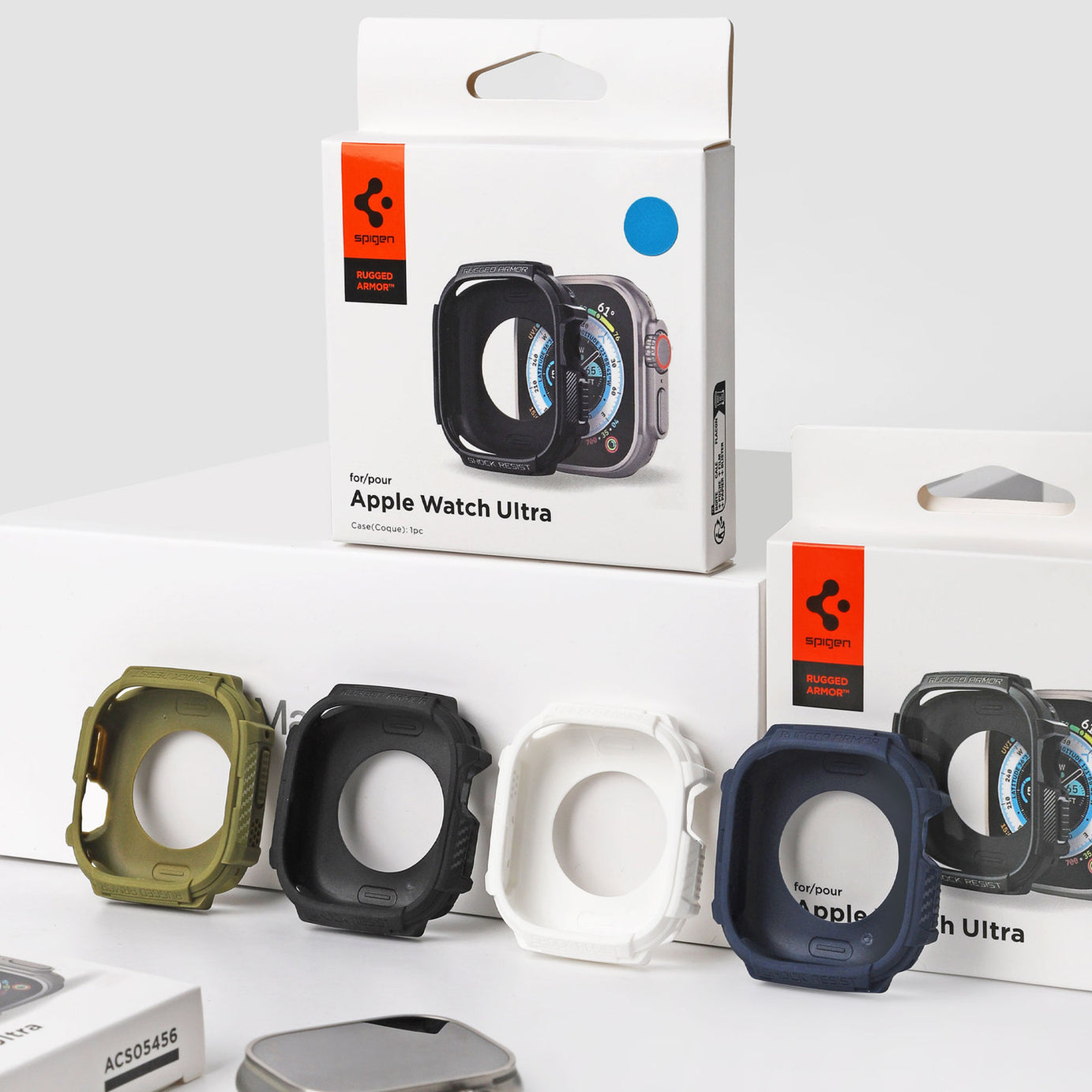 Premium Rugged Armor Spygen Cover Case By Shopyholy Compatible For Apple Watch