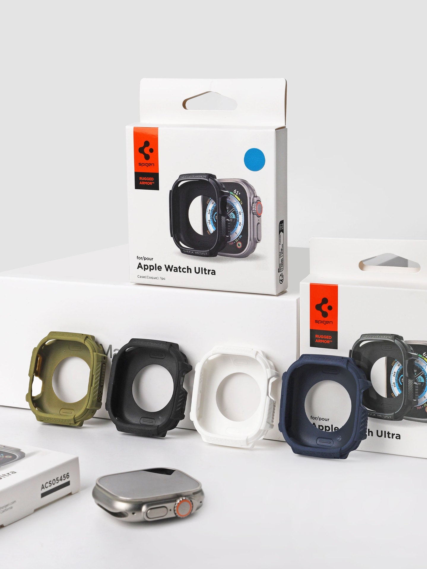 Premium Rugged Armor Spygen Cover Case By Shopyholy Compatible For Apple Watch