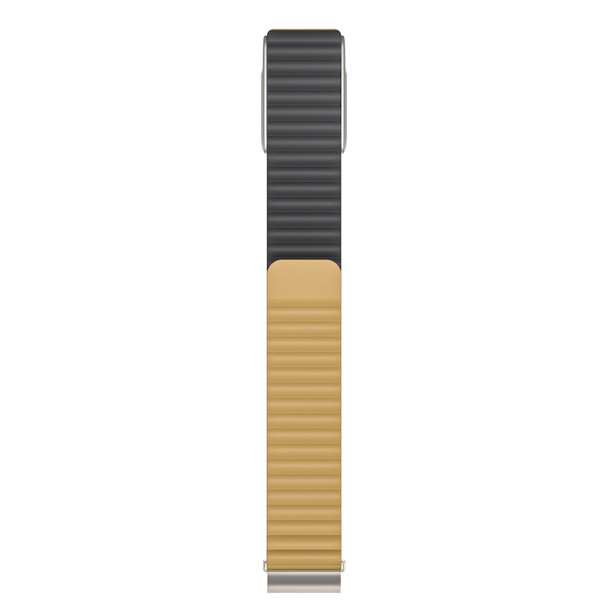 Dark Grey Earthy Yellow Wave Magnetic Silicone Sport Loop for WHOOP 5.0 Mg Life