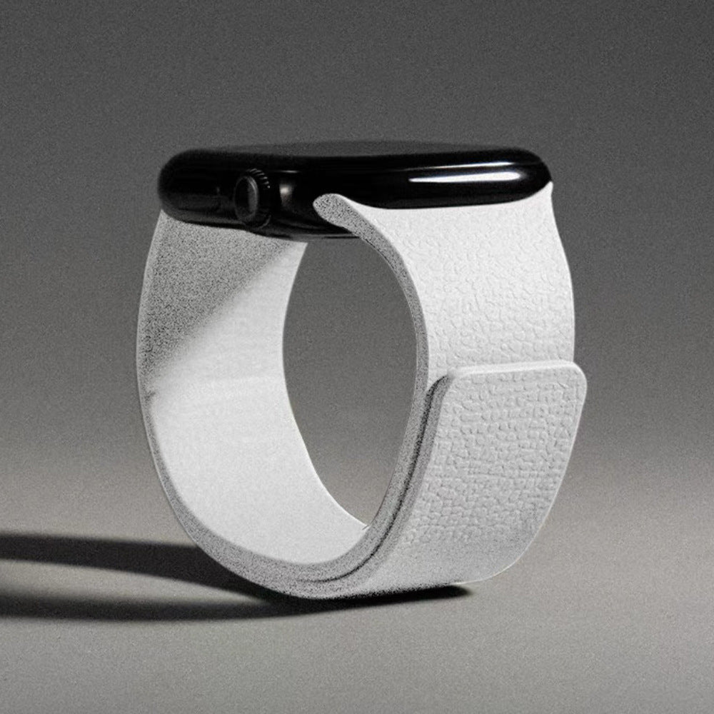 White Premium Skin Friendly Magnetic Loop By Shopyholy Comaptible For Apple Watch