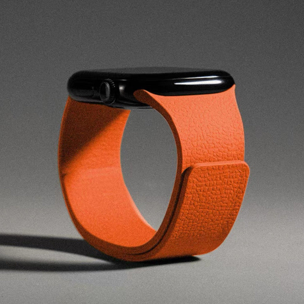 Orange Premium Skin Friendly Magnetic Loop By Shopyholy Comaptible For Apple Watch