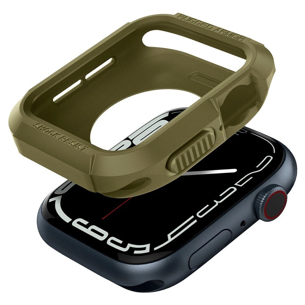 Premium Rugged Armor Spygen Cover Case By Shopyholy Compatible For Apple Watch