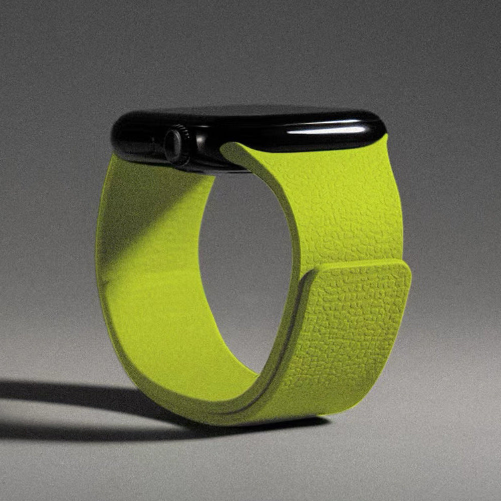 Neon Green Premium Skin Friendly Magnetic Loop By Shopyholy Comaptible For Apple Watch