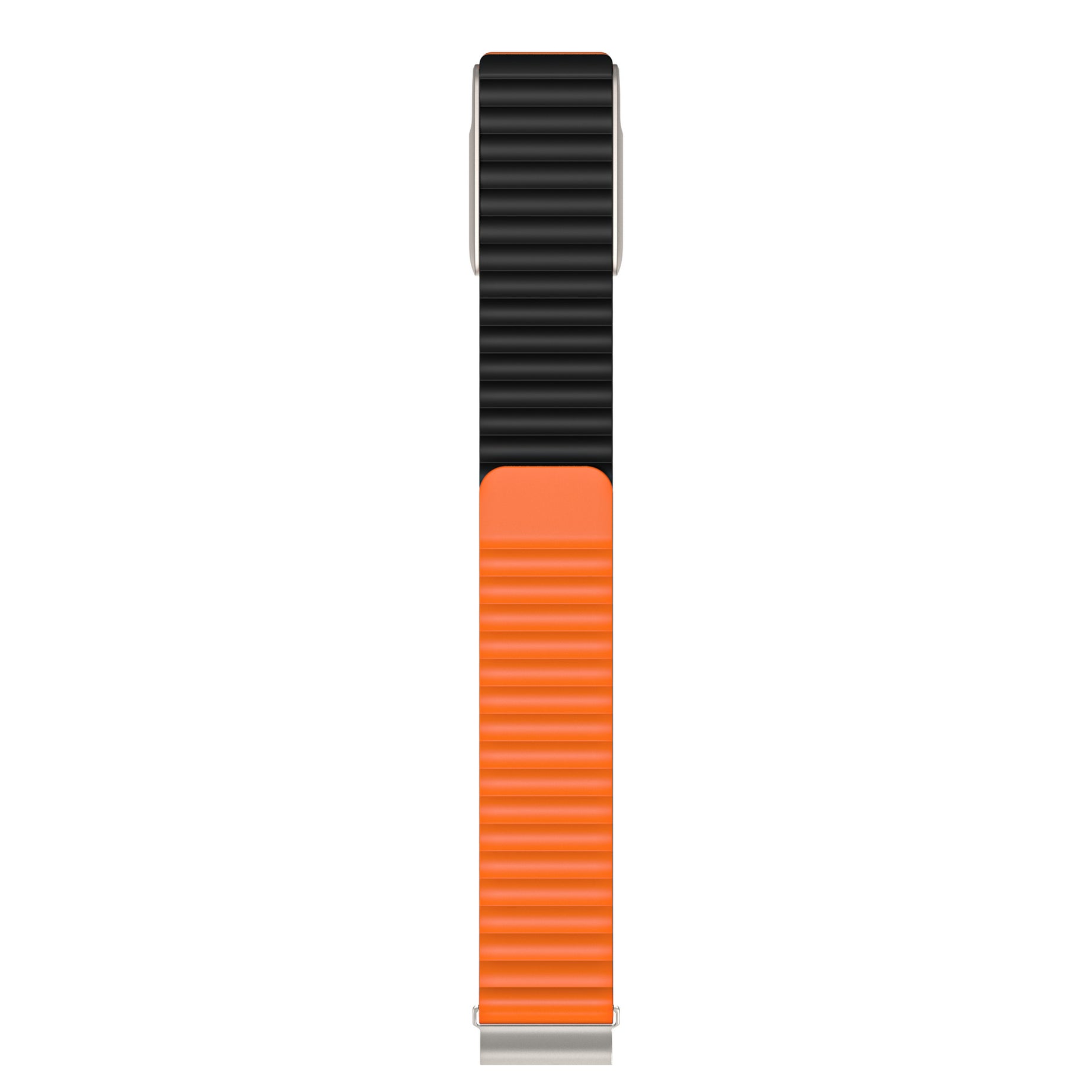 Black Orange Wave Magnetic Silicone Sport Loop for WHOOP 5.0 Mg Life