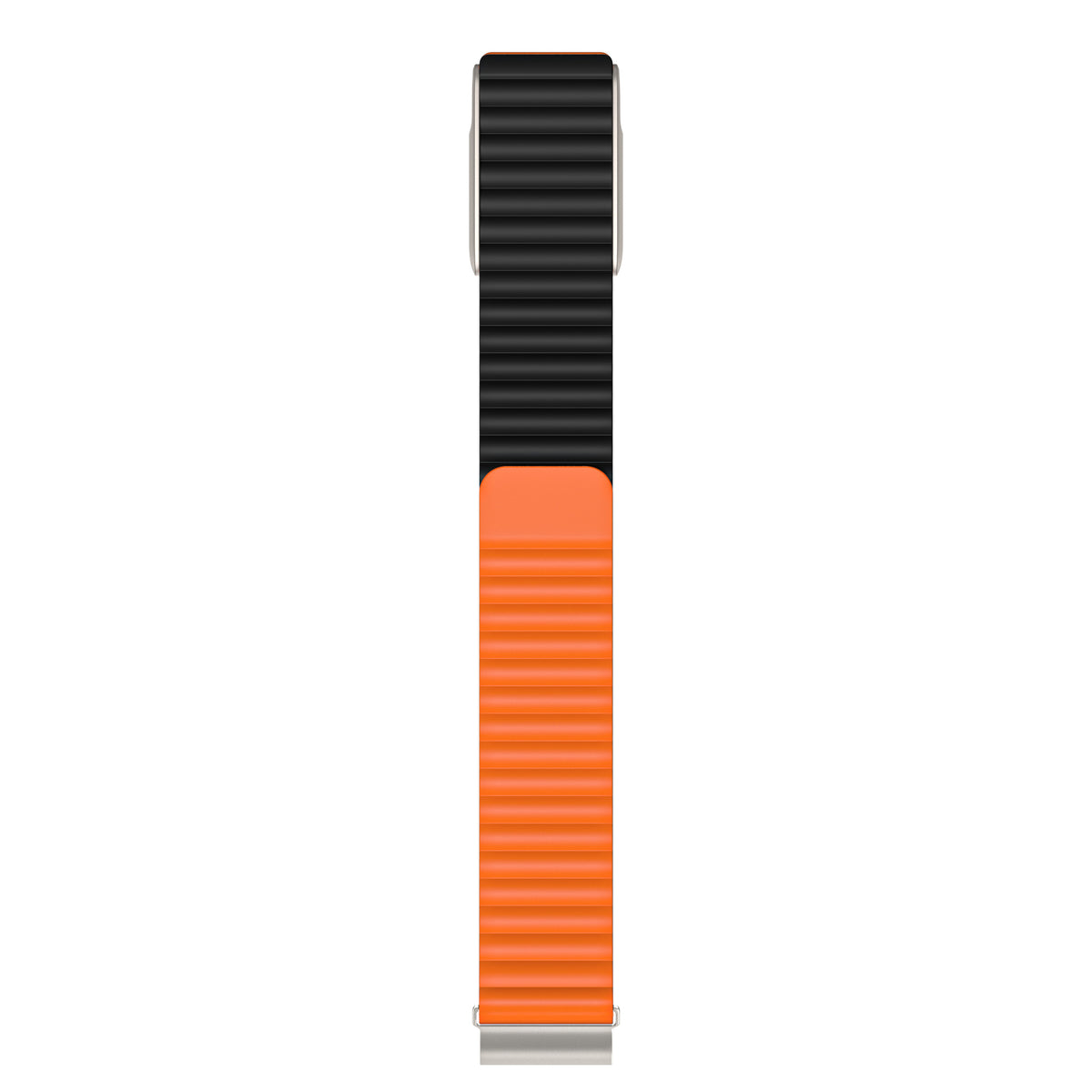 Black Orange Wave Magnetic Silicone Sport Loop for WHOOP 5.0 Mg Life