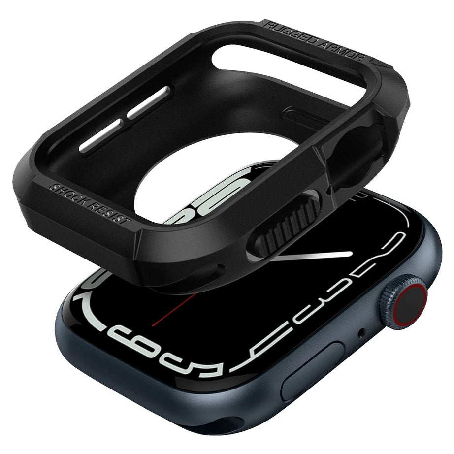Premium Rugged Armor Spygen Cover Case By Shopyholy Compatible For Apple Watch