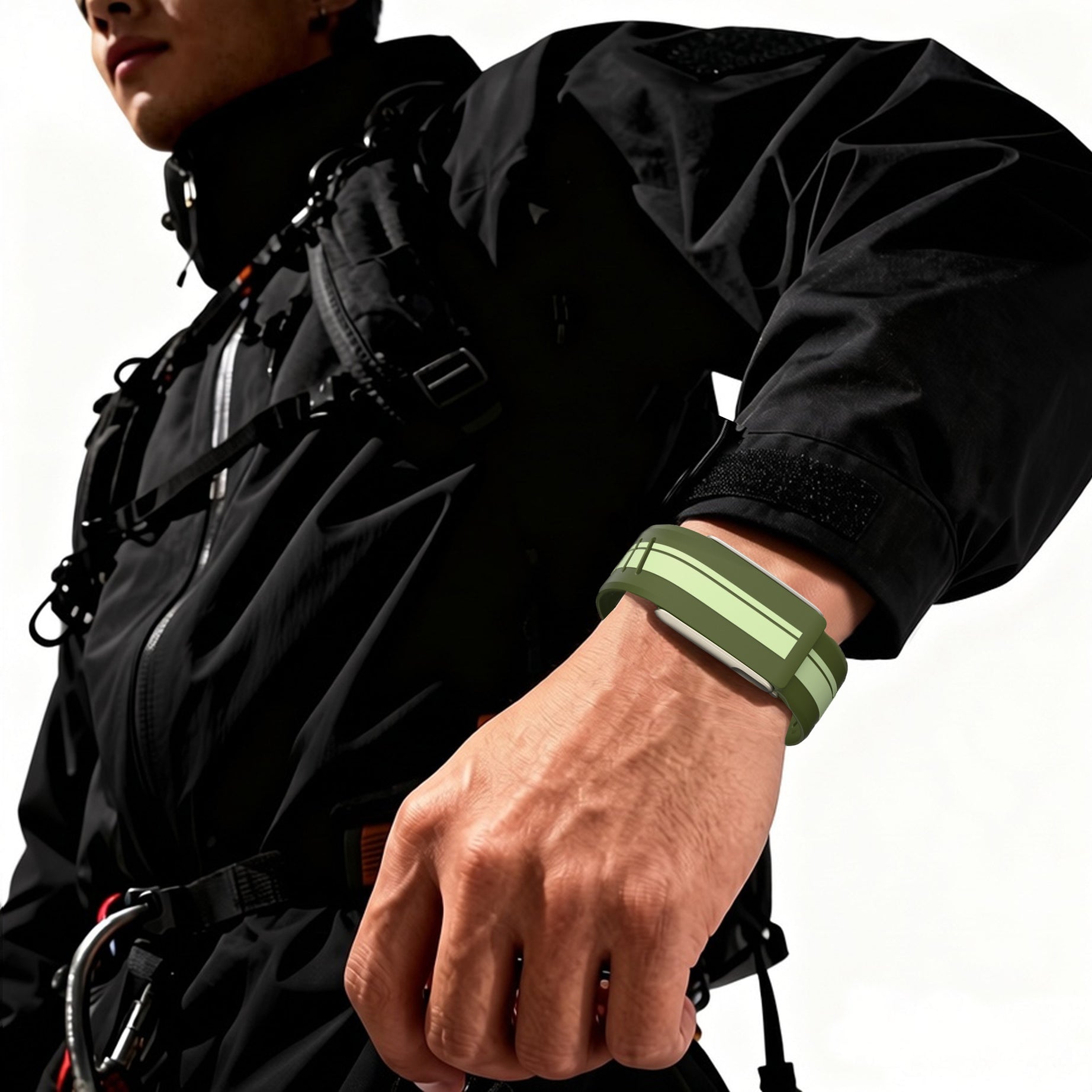 Luxury Dual Shade WHOOP 5.0 MG LIFE Silicone Sport Band