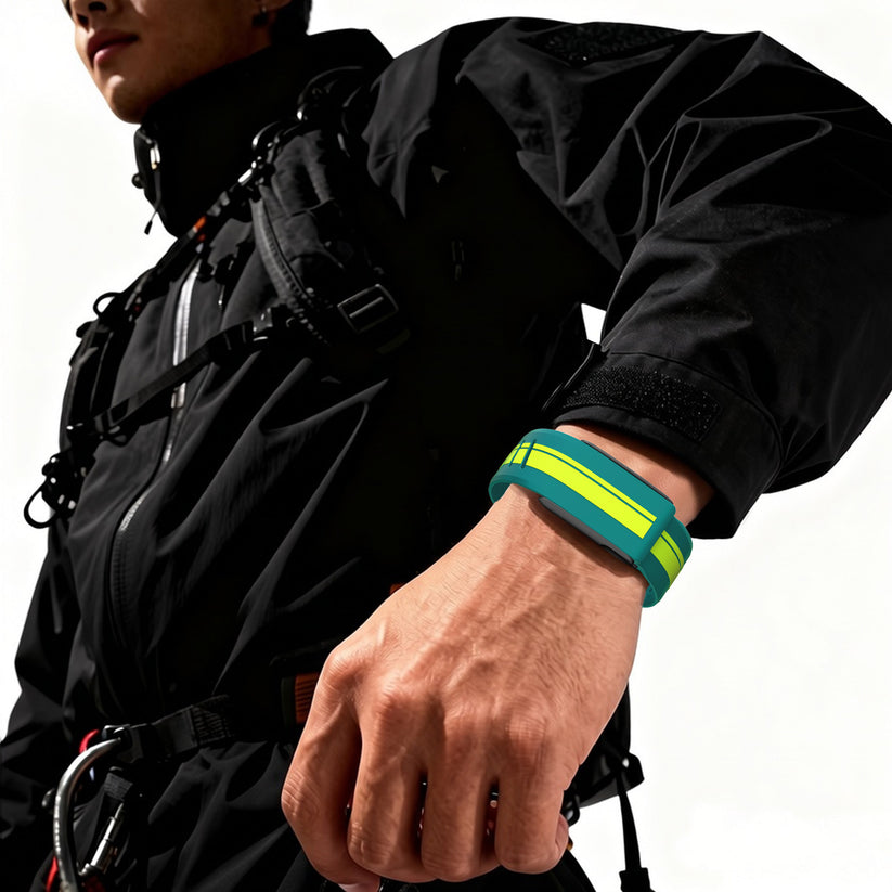 Green Lime Luxury Dual Shade WHOOP 5.0 MG LIFE Silicone Sport Band
