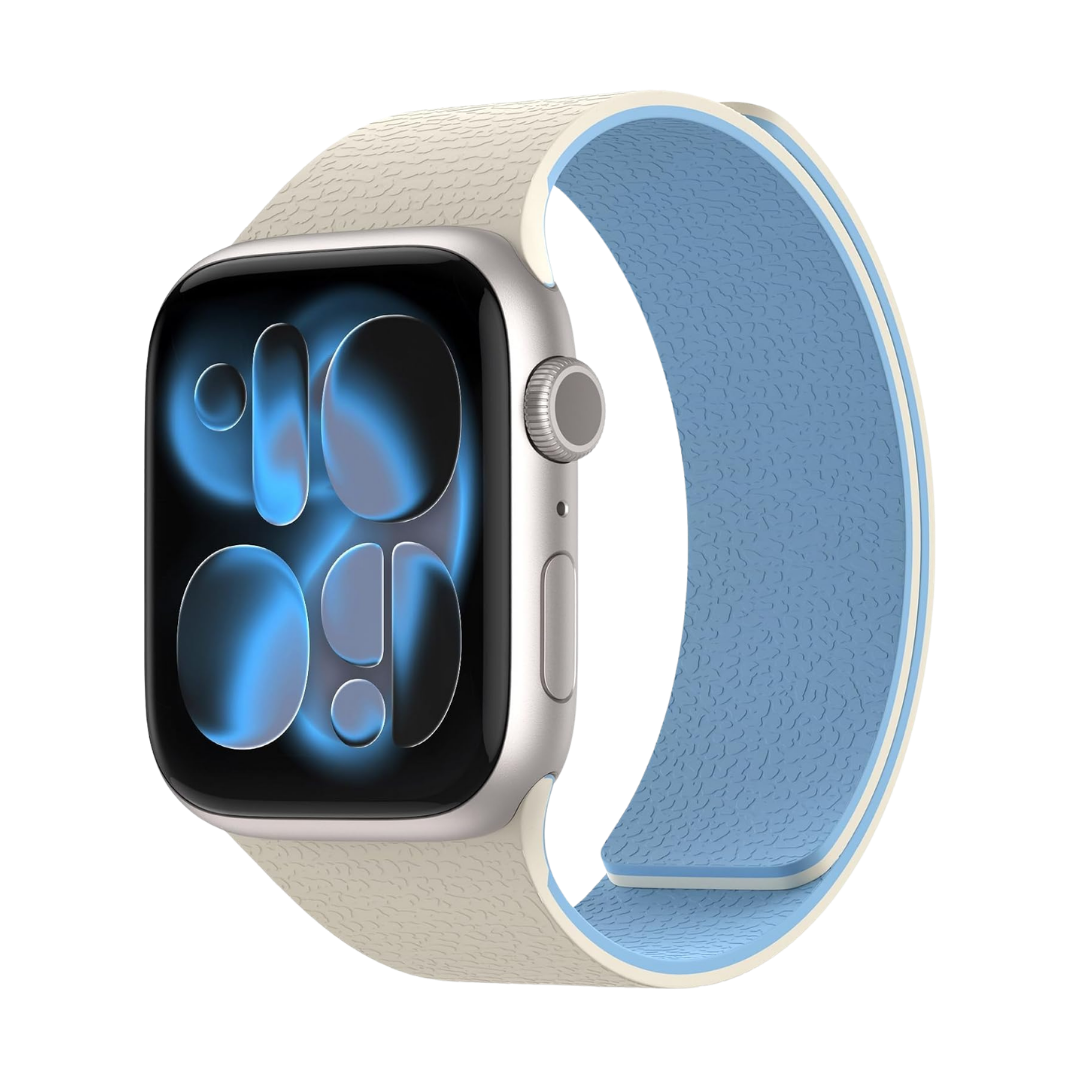 Starlight Lavendar Premium Skin Friendly Magnetic Loop By Shopyholy Comaptible For Apple Watch