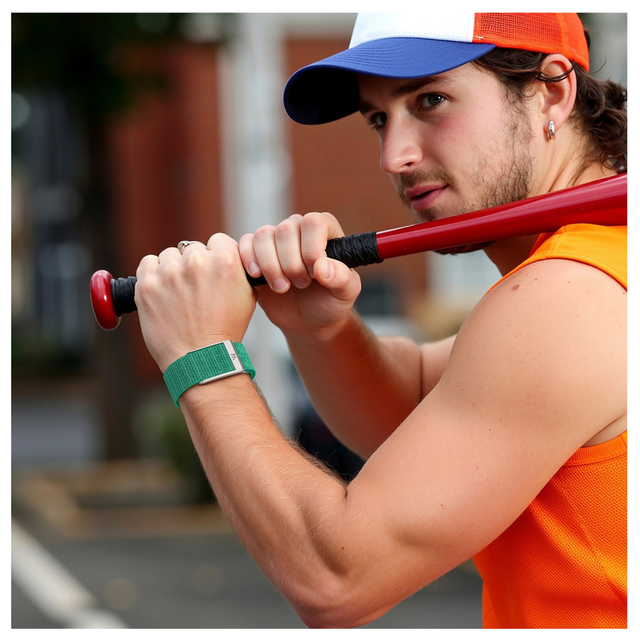 Forest Green AeroKnit Nylon Sports Band For WHOOP 5.0 MG / Life