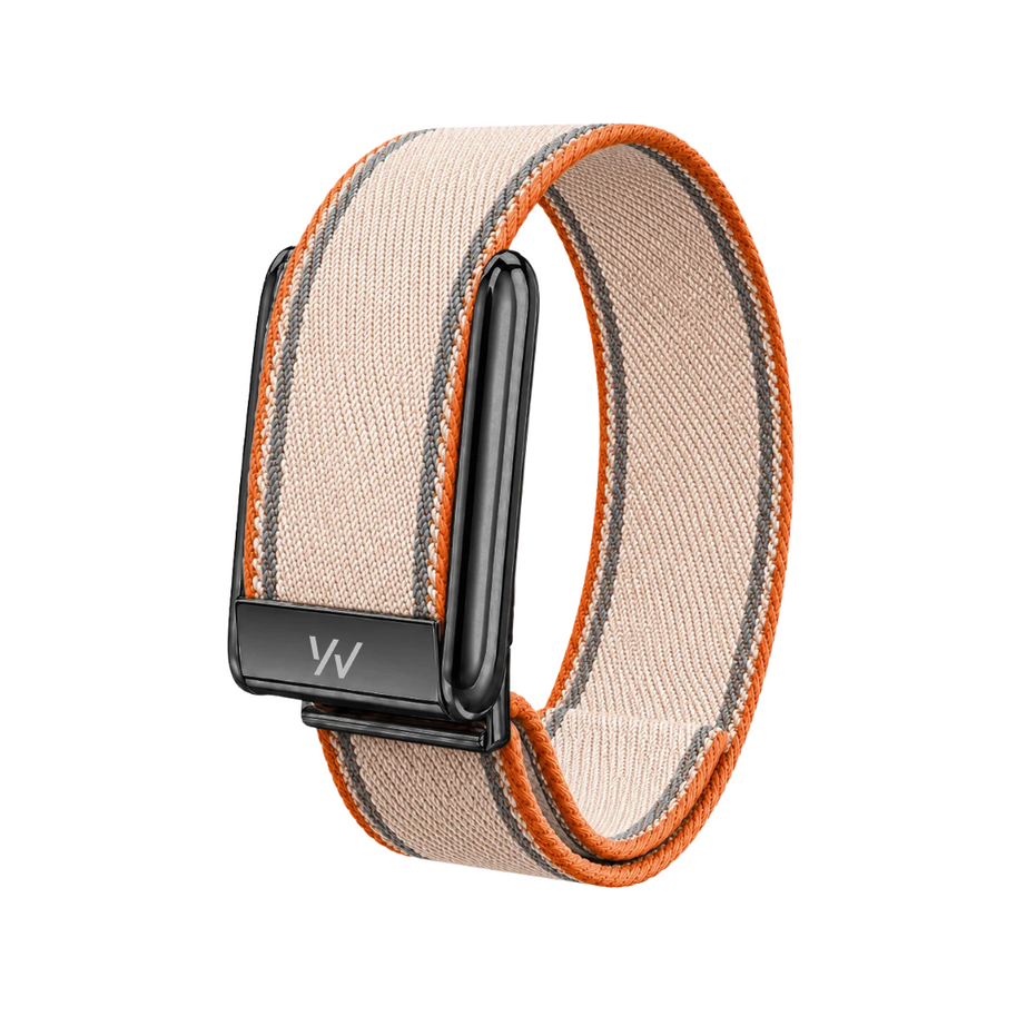 Peach B Braided Nylon Glow Edge Striped Band For Whoop 5.0 Mg Peak