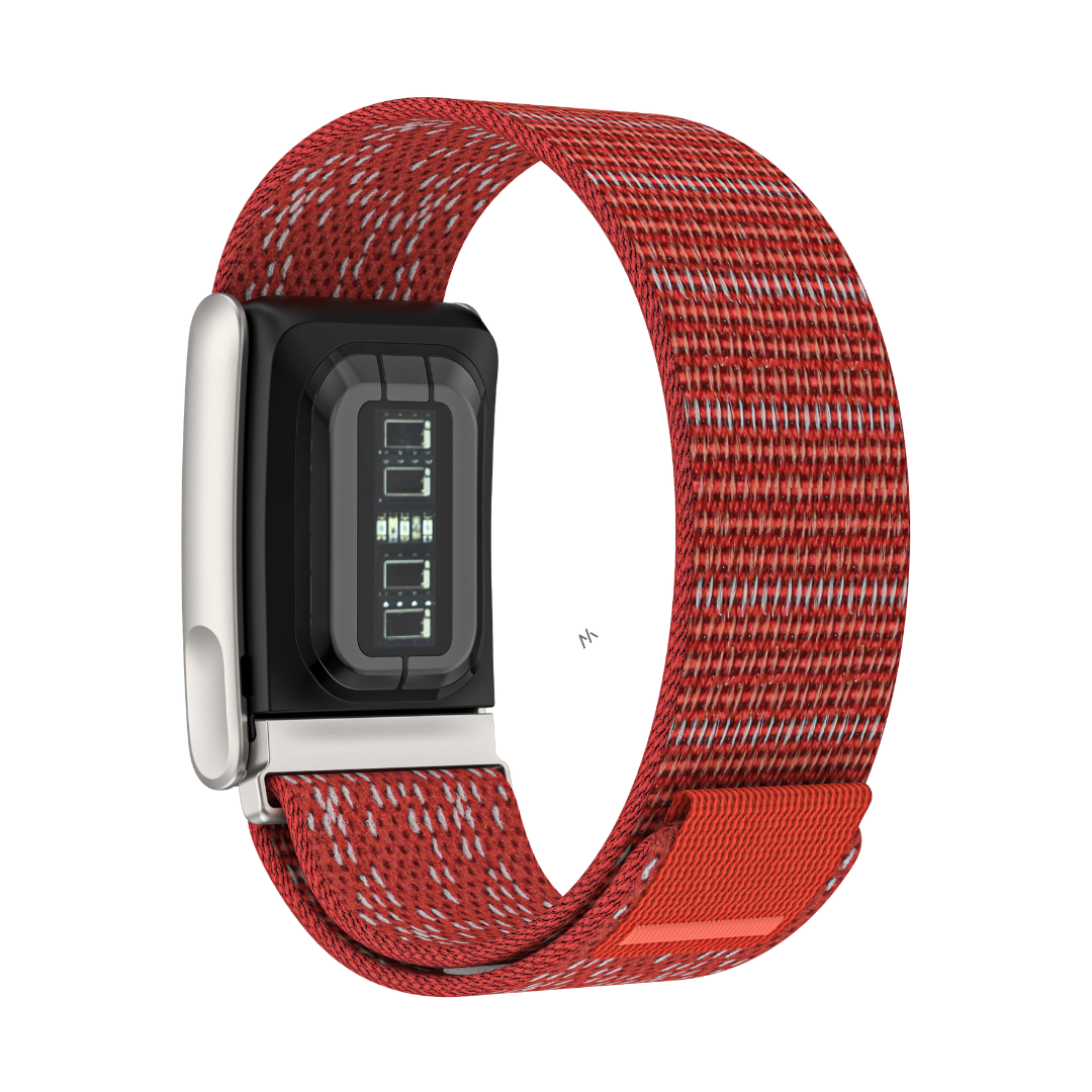 Red AeroKnit Nylon Sports Band For WHOOP 5.0 MG / Life
