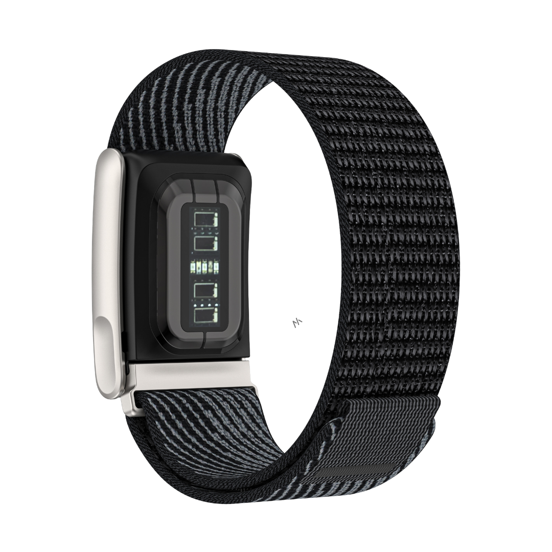 Black Grey AeroKnit Nylon Sports Band For WHOOP 5.0 MG / Life