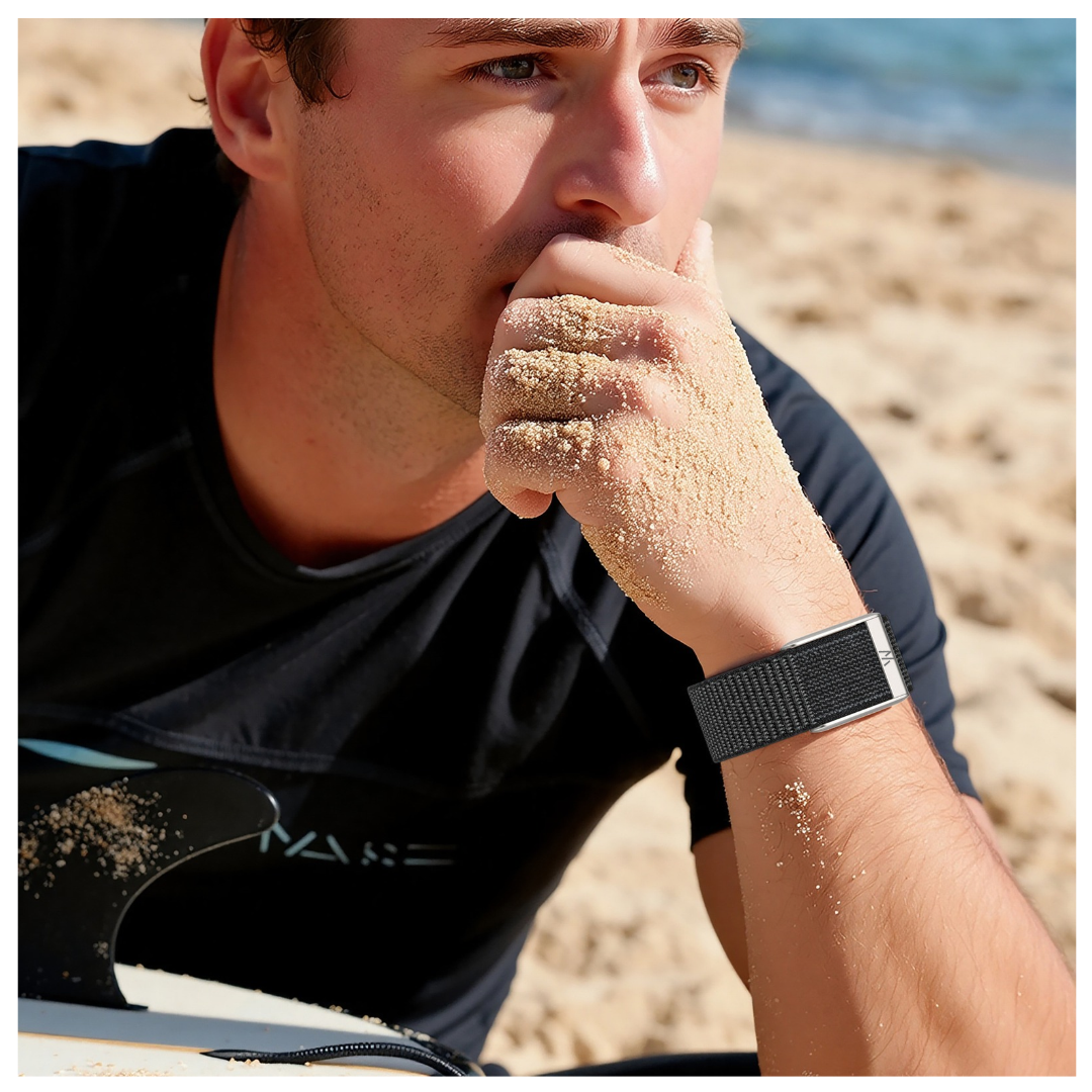 Dark Grey AeroKnit Nylon Sports Band For WHOOP 5.0 MG / Life
