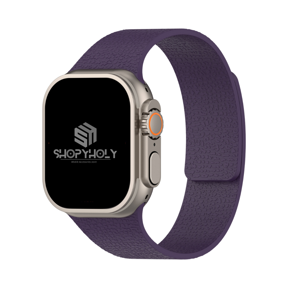 Plum Premium Skin Friendly Magnetic Loop By Shopyholy Comaptible For Apple Watch
