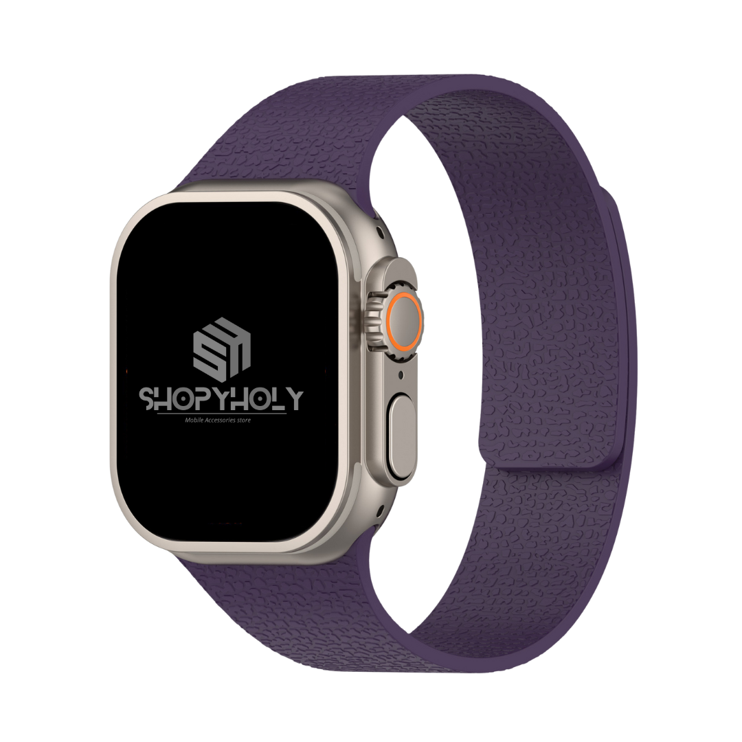 Plum Premium Skin Friendly Magnetic Loop By Shopyholy Comaptible For Apple Watch