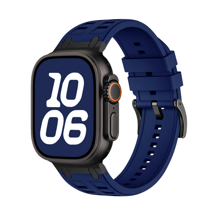 Midnight Blue Ultra Tough Luxury Silicone Strap for Apple Watch Ultra & Series