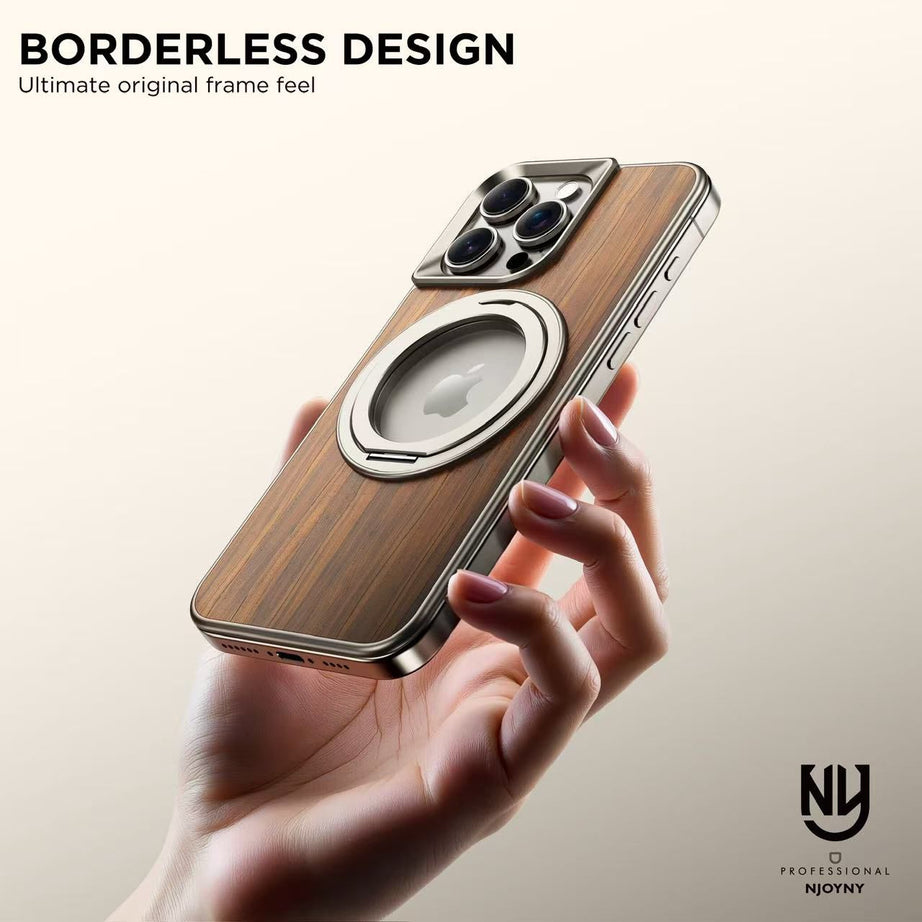 Luxury Wooden Feath Back Panel Case By Shopyholy Compatible For iPhone