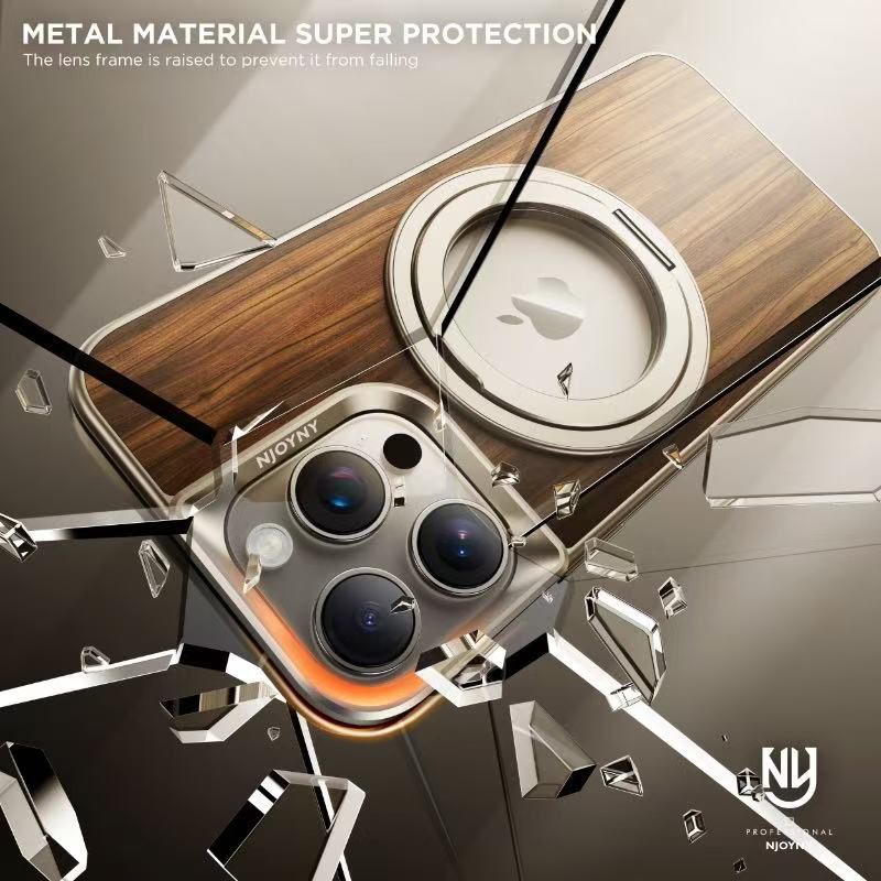 Luxury Wooden Feath Back Panel Case By Shopyholy Compatible For iPhone