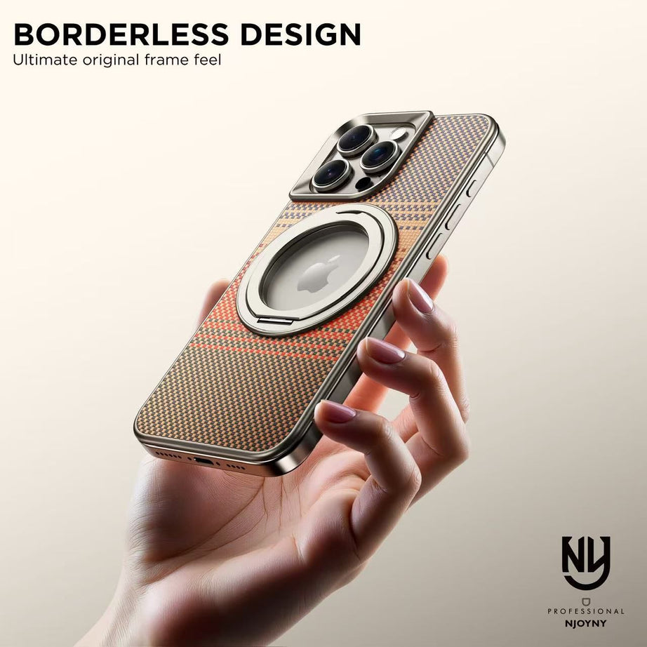 Luxury Kevlar Fiber Feath Back Panel Case By Shopyholy Compatible For iPhone