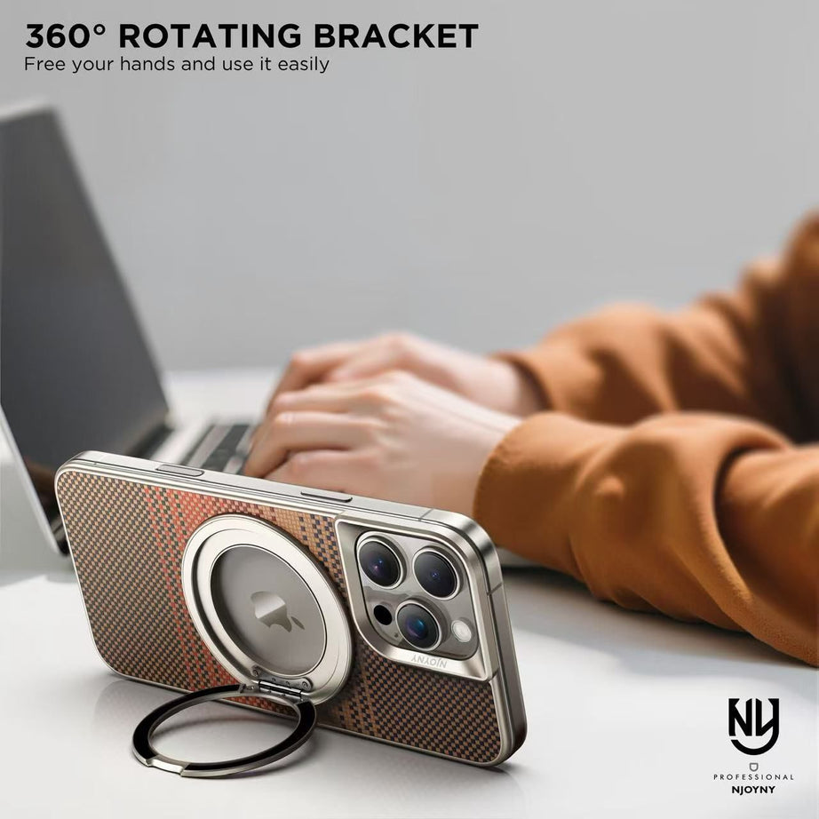 Luxury Kevlar Fiber Feath Back Panel Case By Shopyholy Compatible For iPhone