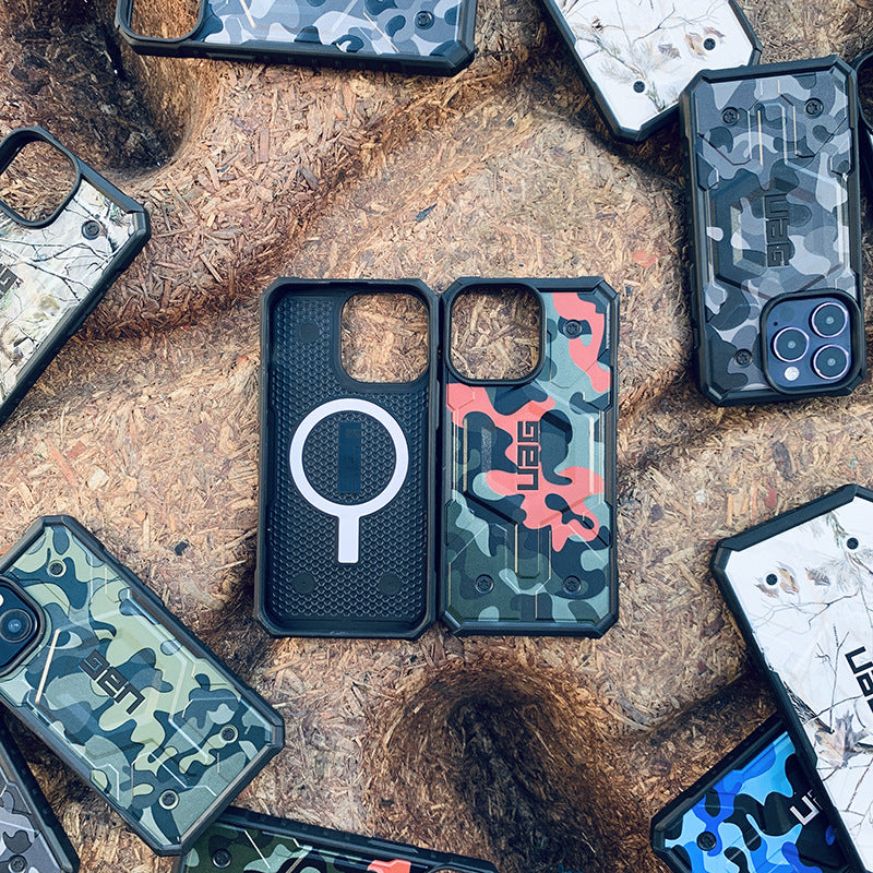 Premium Camouflage Pathfinder Rugged Protective Case with MagSafe By Shopyholy For iPhone