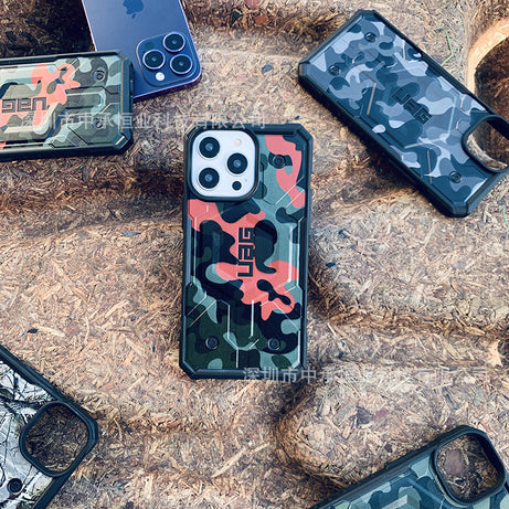 Premium Camouflage Pathfinder Rugged Protective Case with MagSafe By Shopyholy For iPhone